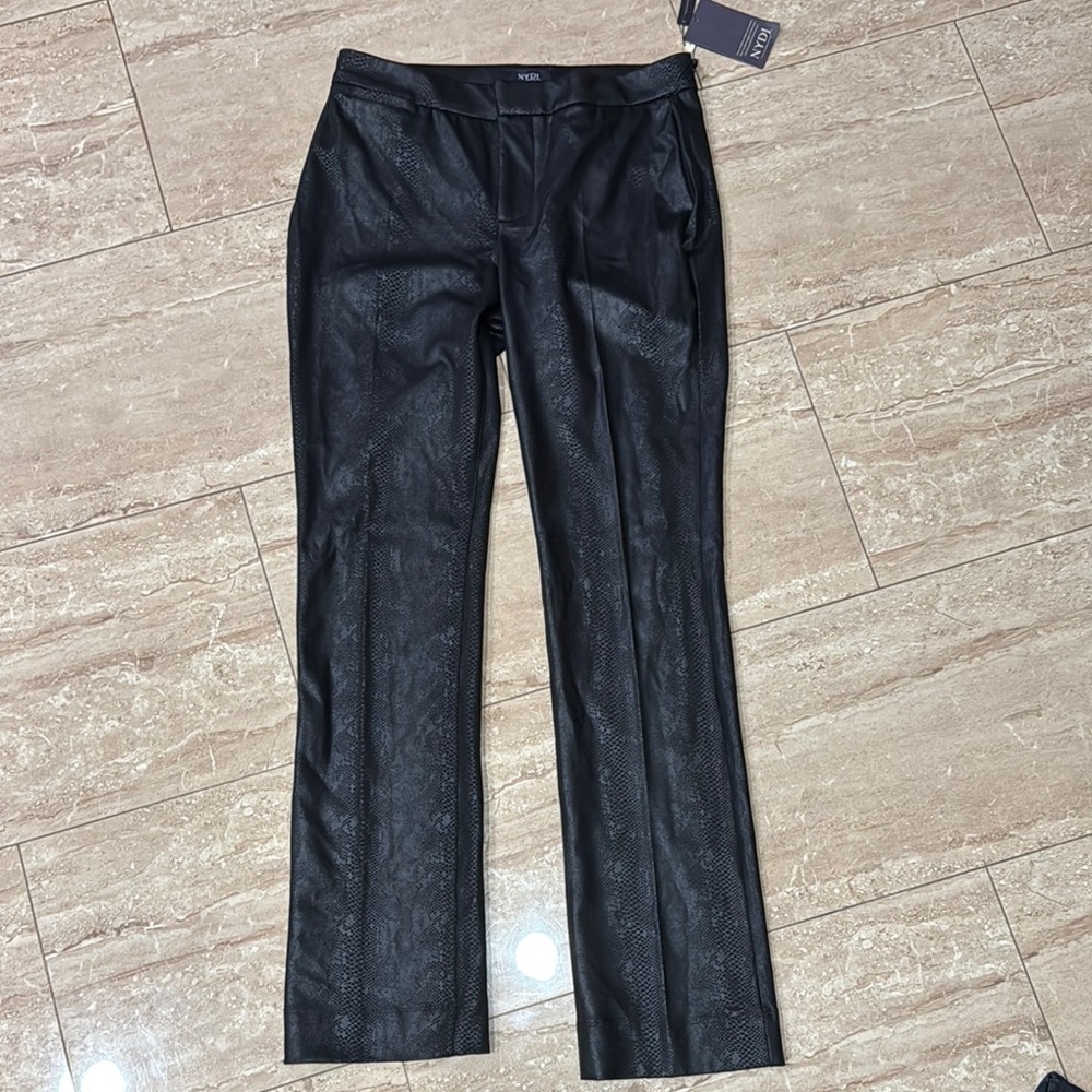 Black Faux Leather Pants